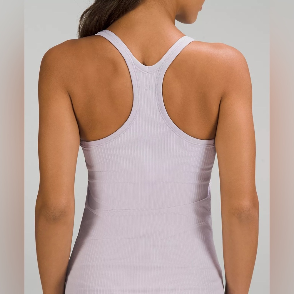 Lululemon Ebb to Street Faint Lavender Tank NWT